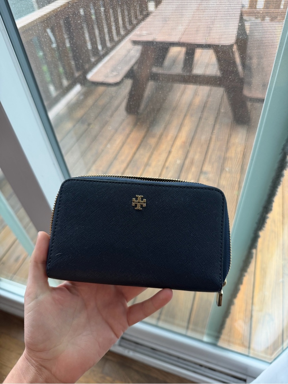 Tory Burch Navy Wallet NWOT